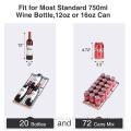 Wine and Beverage Coolers Compressor Glass Door Refrigerator